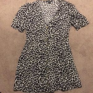 Something Navy Cheetah Print Dress